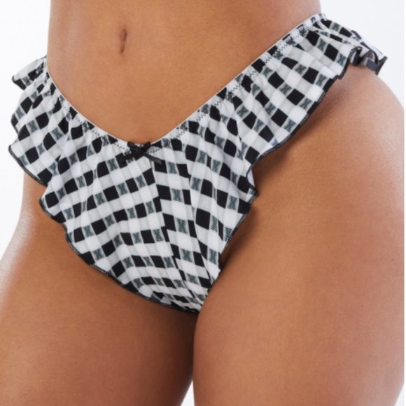 Savage X Fenty Other - SAVAGE X FENTY Checkered Ruffled Panties, XL - NEW